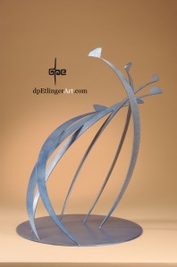 Aqua Swirl-Mild Steel-dpEtlingerArt.com