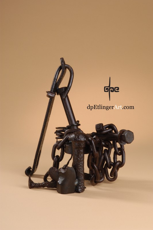 Bolts 'n Chain-Mild Steel-dpEtlingerArt.com