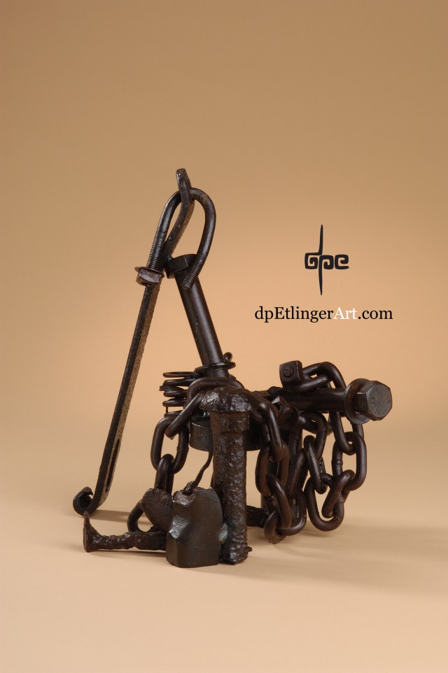 Bolts 'n Chain-Mild Steel-dpEtlingerArt.com
