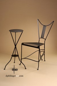 Devil Chair--Satan's Cafe-Mild Steel-dpEtlingerArt.com