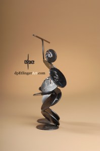 Javelin Man-Mild Steel-dpEtlingerArt.com