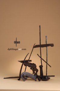 Sails-in-the-Air-Cast Iron, railroad pieces-dpEtlingerArt.com