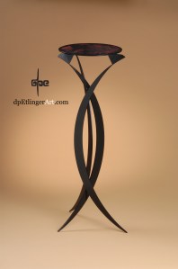 Tripod Pedestal-mild steel-dpEtlingerArt.com