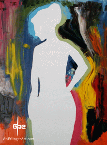 Silhouette-oil on canvas-dpEtlingerArt.com