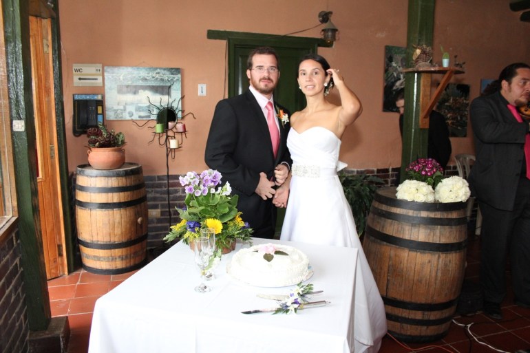 Tatiana and Darren wedding photo. 